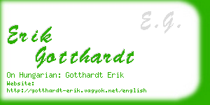 erik gotthardt business card